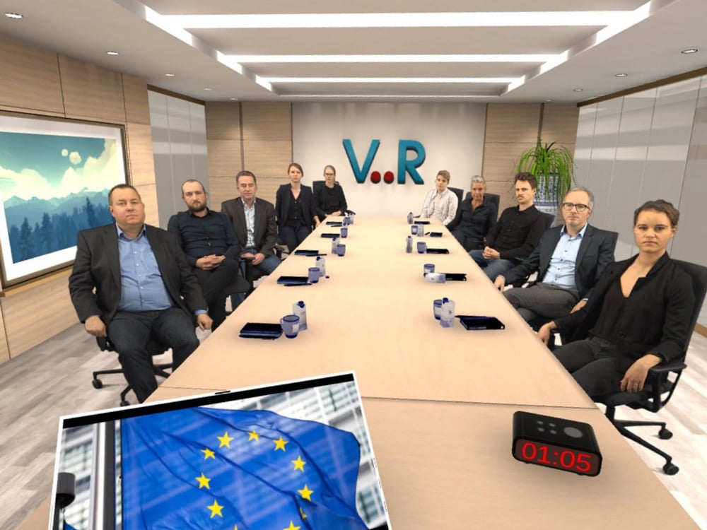 Präsentationstraining im Meetingraum mit Virtual Reality – VR EasySpeech